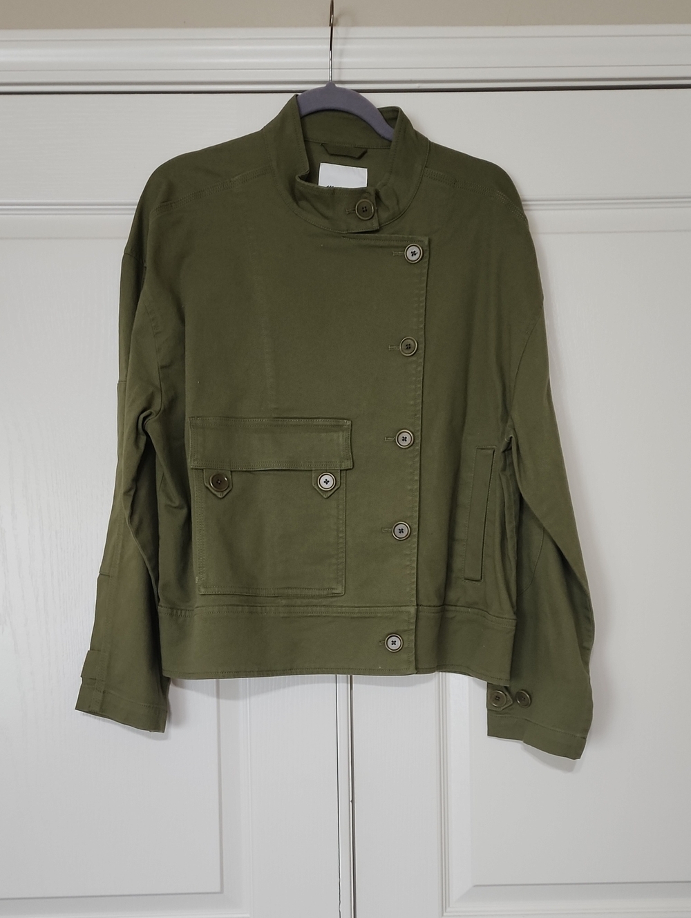 Madewell Olive Green Military-Style Women's Jacket